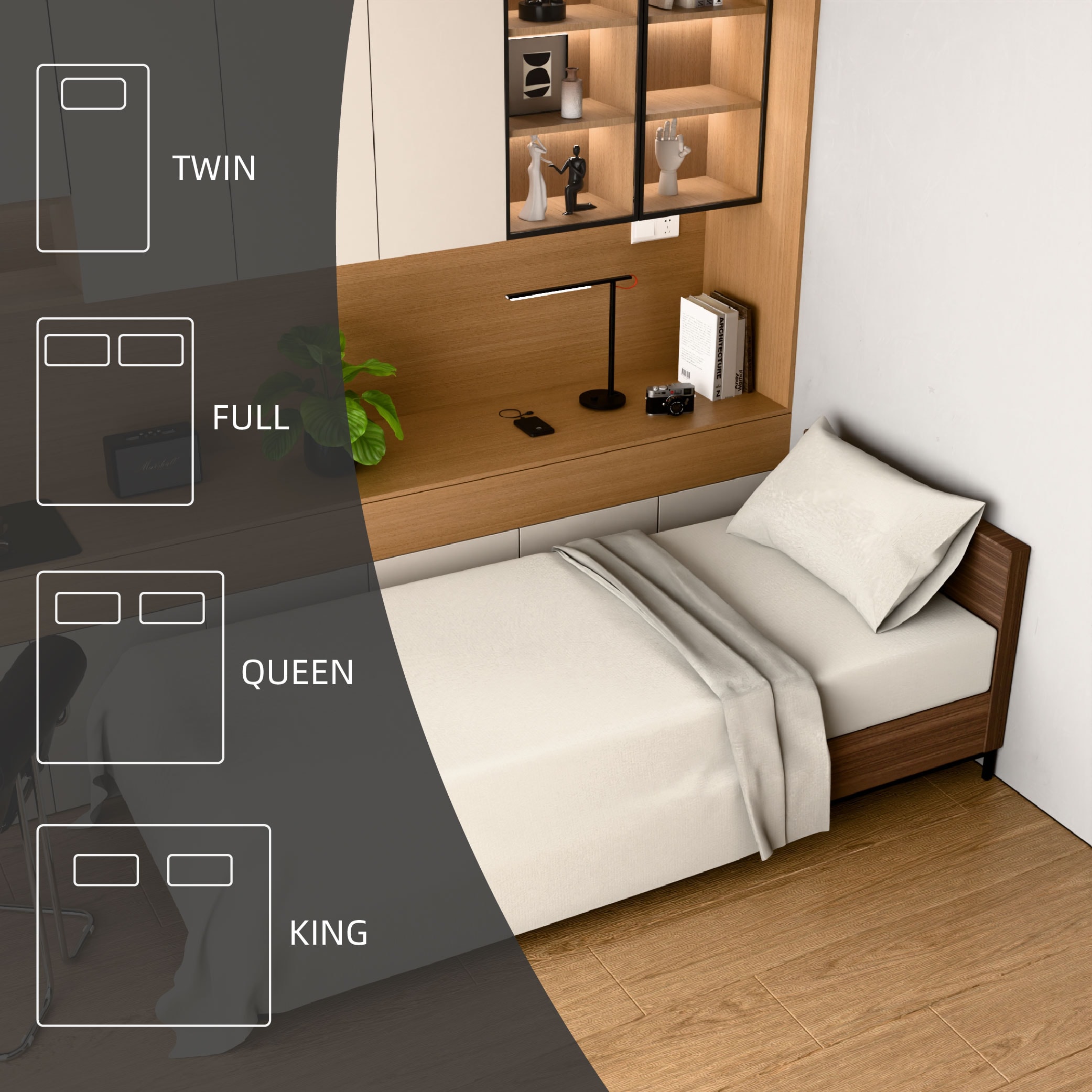 Bedding Twin Bed Sheets Set - 3 Piece Bedding - Brushed Microfiber - Shrinkage And Fade Resistant - Easy Care (Twin, White)_voghion.com